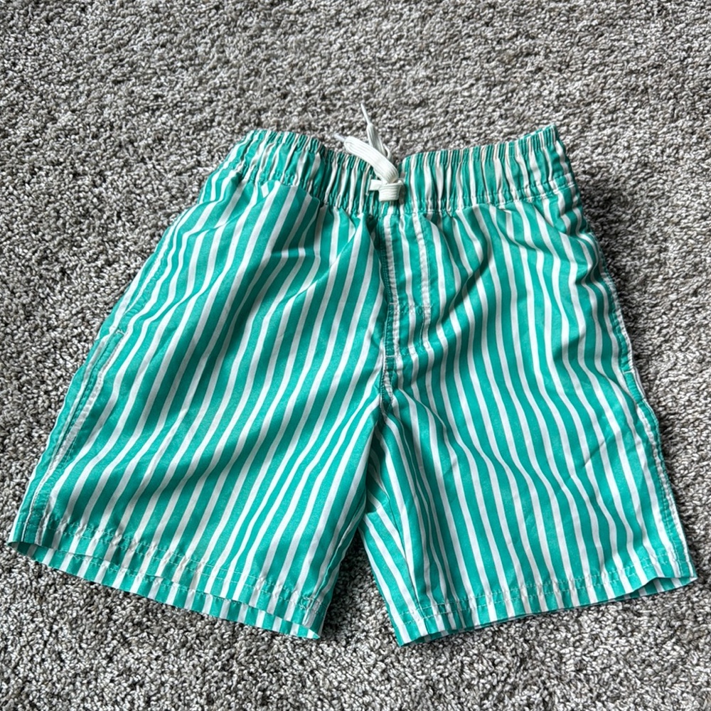 Cat & Jack Teal and White Striped Shorts